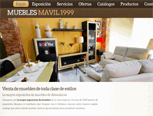 Tablet Screenshot of mueblesmavil.com